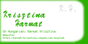 krisztina harmat business card